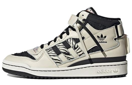 Кроссовки Adidas Originals Originals Unisex Forum Mid Sneakers Creamy 'White Black'
