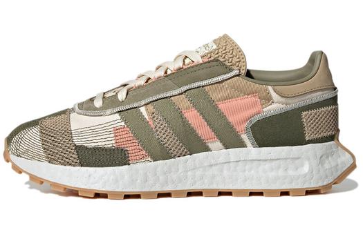 Кроссовки Adidas Originals Retropy E5 Lifestyle Unisex GX6362, темно-зеленый/розовый