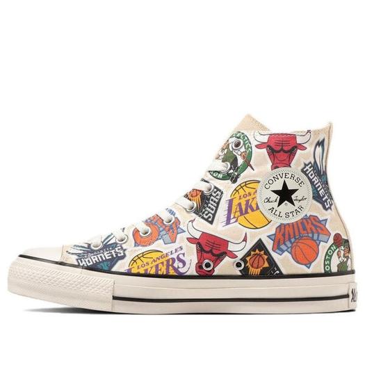 Кроссовки Converse All Star x NBA Hi 'Off White Multi-color', белый