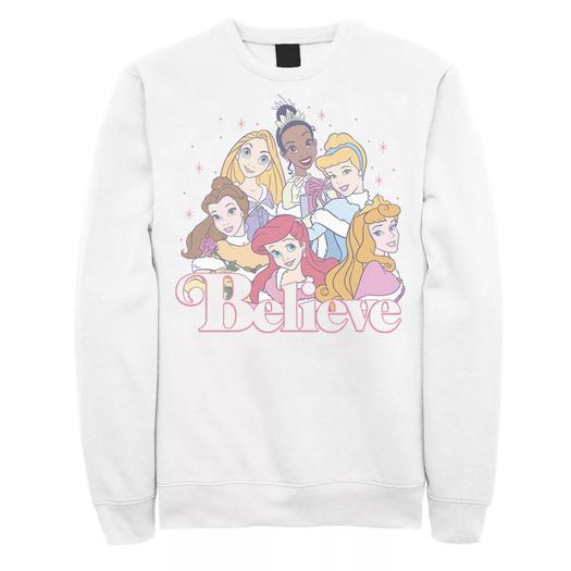 Мужской свитшот Disney Christmas Princess Believe Group Shot Licensed Character