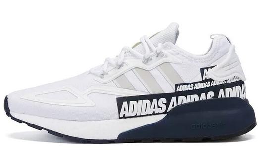 Кроссовки Adidas Originals Zx 2K Boost Bold Logo Graphic White Navy