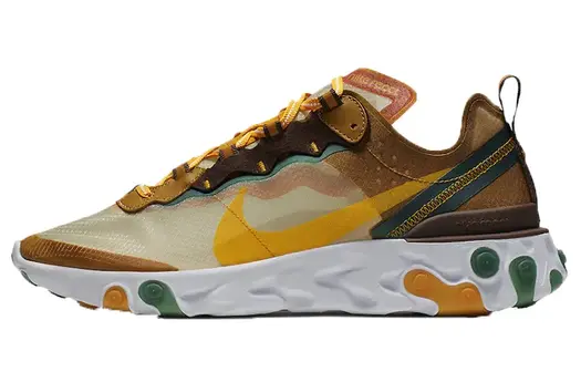 Кроссовки Nike React Element 87 унисекс, коричневый/оранжевый