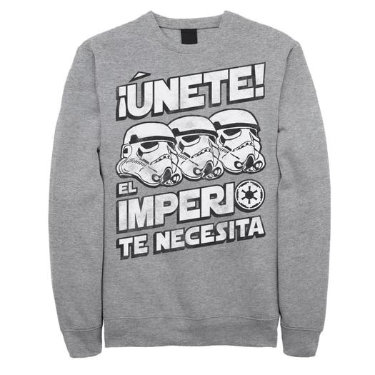 Мужской свитшот с выцветшим портретом «Звездные войны» Unete El Imperio Te Necesita Stormtrooper Licensed Character