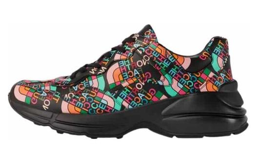 Кроссовки The North Face x Gucci Rhyton Chunky Sneakers Low-Top Черные