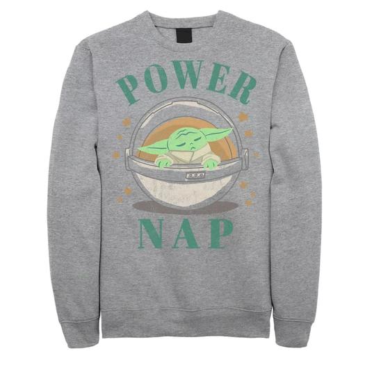 Мужской свитшот с портретом The Mandalorian The Child Aka Baby Yoda Power Nap Star Wars