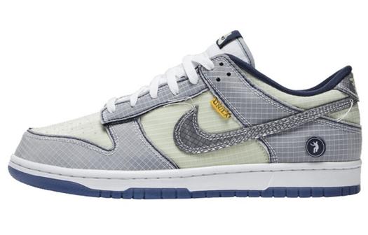 Кроссовки Nike X Union La Dunk Low, серый/светло-зеленый