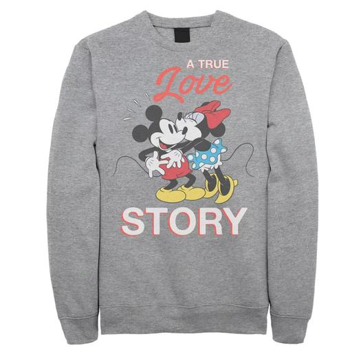 Мужской свитшот Dinsey Mickey & Minnie Mouse Valentine Love Licensed Character