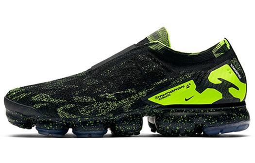 Кроссовки Nike VaporMax Moc 2 Unisex, черный/светло-зеленый
