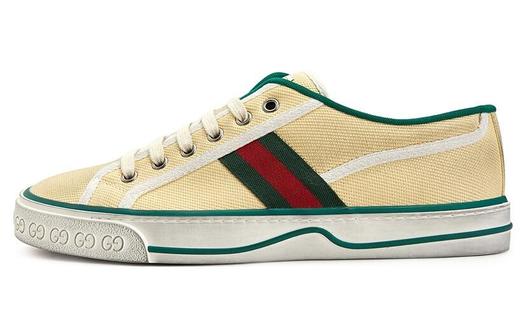 Кеды Gucci Tennis 1977, светло-желтый