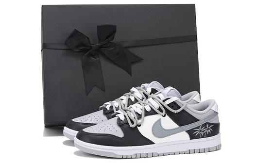 Кроссовки Nike Dunk Skateboard Shoes Men Low-Top, черный/серый