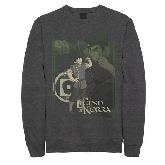 Мужской флисовый пуловер с коллажем и плакатом The Legend Of Korra Bolin Licensed Character