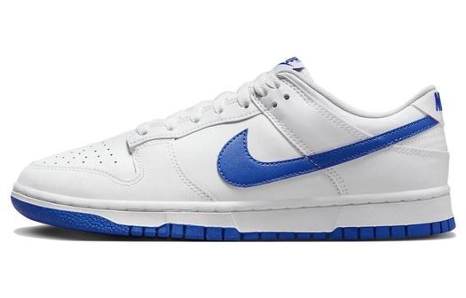Кроссовки Nike Dunk Low Hyper Royal, белый/синий