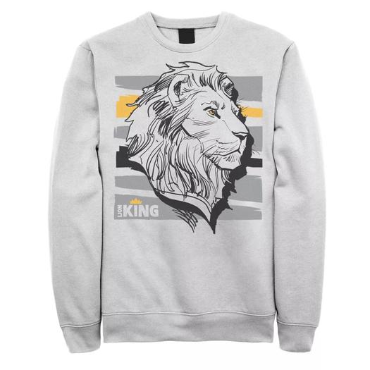 Мужской свитшот с портретом Disney The Lion King Live Action Mufasa