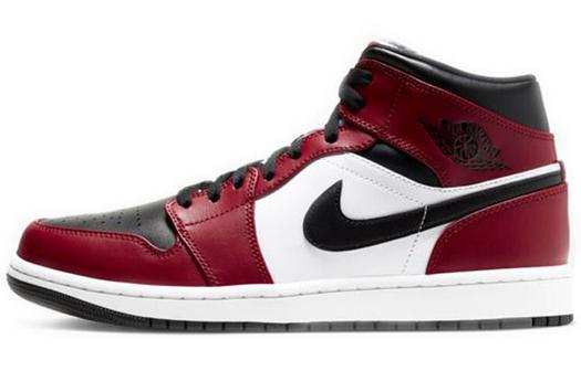 Кроссовки Air Jordan 1 Mid Chicago Toe