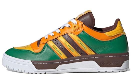 Кроссовки Adidas Originals Rivalry Skateboarding Unisex, зеленый/оранжевый/желтый/коричневый