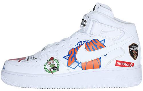 Кроссовки Nike Air Force 1 Mid Supreme Nba White