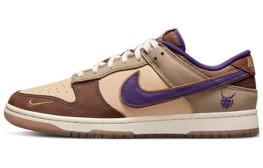 Кроссовки Nike Dunk Low Premium, бежевый/темно-коричневый