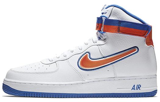 Кроссовки Nike Air Force 1 High Sport Nba White Team Orange Game Royal