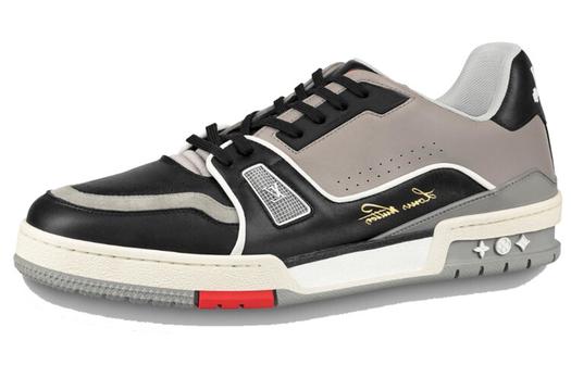 Кроссовки Louis Vuitton Trainer Skate Unisex, серый/черный/белый