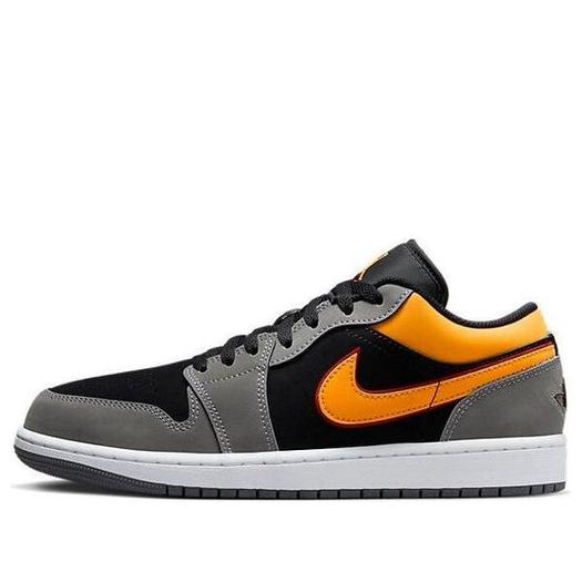 Кроссовки Air Jordan 1 Low SE 'Black Graphite Vivid Orange', черный