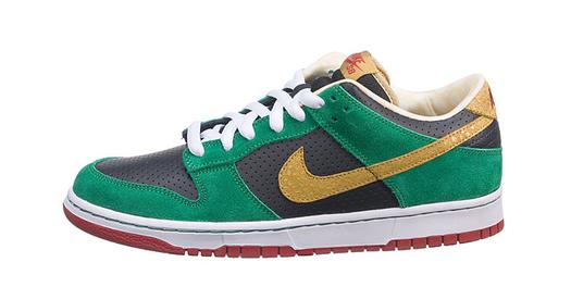 Кроссовки Nike Sb Dunk Low Miller High Life, зеленый/черный