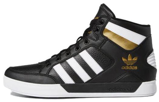 Кроссовки Adidas Originals Hardcourt Unisex, черный/золотой