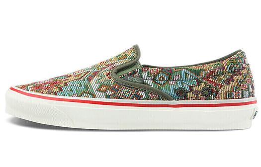 Nigel Cabourn x Vans Vault UA OG Classic Slip-On LX Carpet Green Mix
