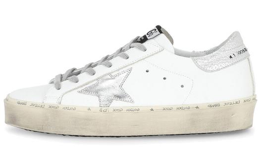 Женские кроссовки Golden Goose Hi Star, белый/серебряный