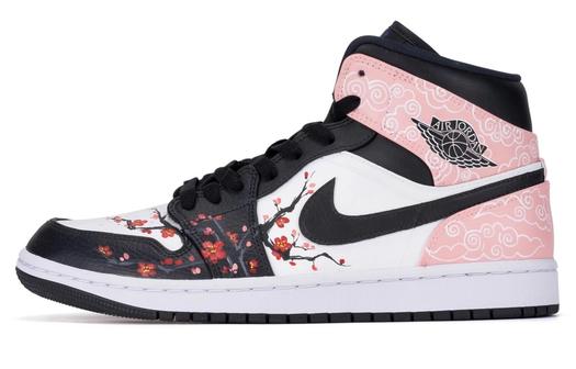 Кроссовки Air JORDAN 1 Vintage Basketball Shoes Men Mid-Top Black White