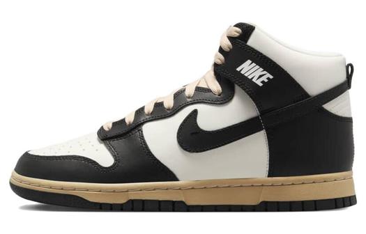 Кроссовки Nike Dunk High Retro Vintage, белый/черный