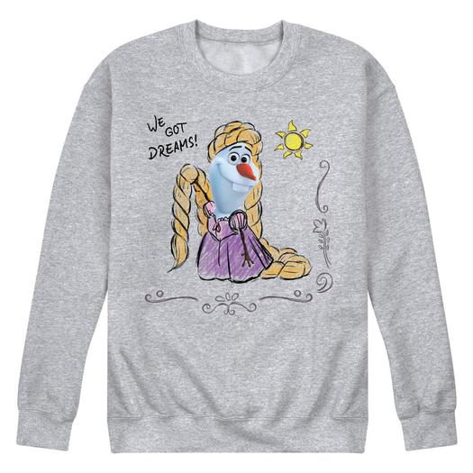 Мужской свитшот с рисунком Олафа Disney's Frozen: Запутанная история