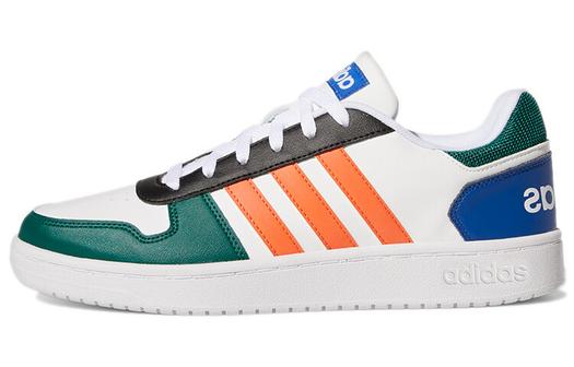 Кроссовки Adidas Neo Hoops 2.0 Vintage Basketball Male, белый/розовый/зеленый