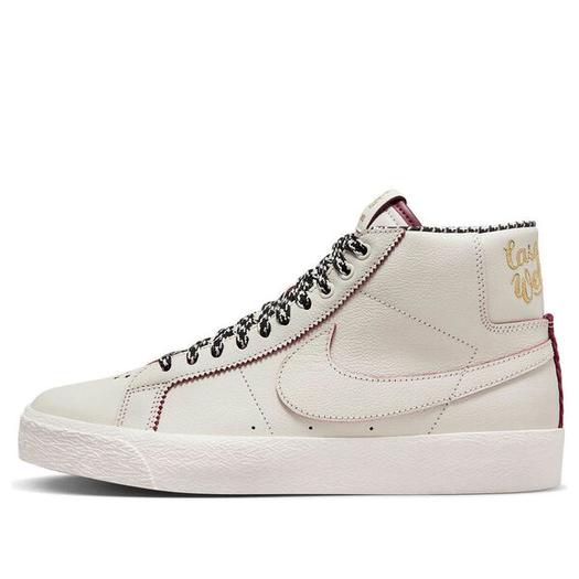 Кроссовки Nike x Welcome Skateboarding Zoom Blazer Mid SB 'Casa Welcome Madrid', цвет sail/dark beetroot/white