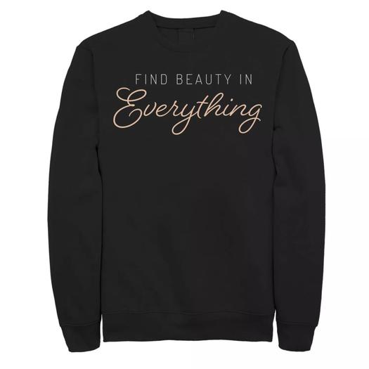 Мужской свитшот с надписью Fifth Sun Beauty In Everything Licensed Character