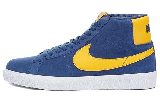 Кроссовки Nike Sb Zoom Blazer Mid, синий/желтый