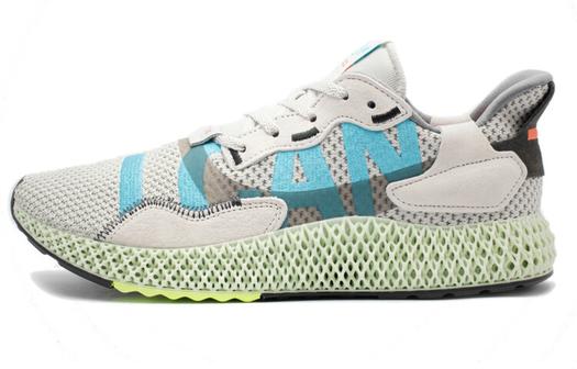Кроссовки Adidas Originals ZX 4000 4D Lifestyle Unisex, серый/синий