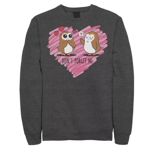 Мужской свитшот с принтом «Звездные войны» Valentines Don't Porget Sketch Heart Licensed Character