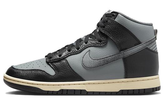Кроссовки Nike Dunk High Retro Premium Classics, серый/черный