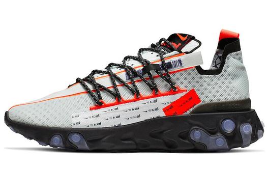 Кроссовки Nike ISPA, серо-голубой/оранжевый