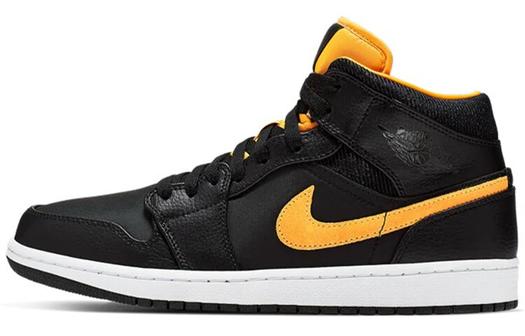 Кроссовки Jordan Air Jordan 1 Vintage Basketball Unisex, черный/желтый