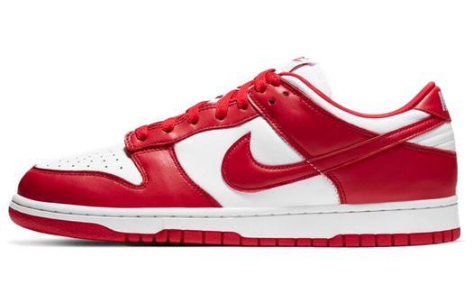 Кроссовки Nike Dunk Low, белый/красный