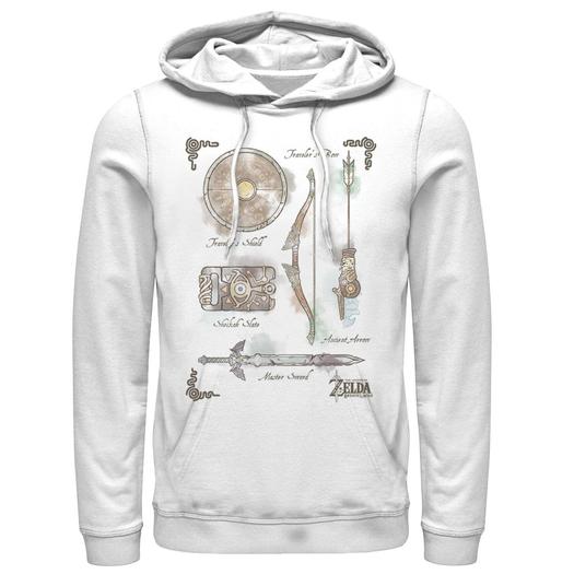 Мужская толстовка с капюшоном Nintendo Zelda Breath Of The Wild Bow Master Licensed Character