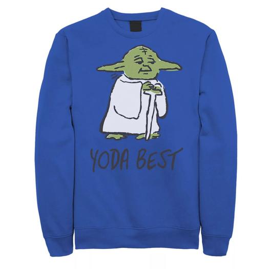 Мужской свитшот Yoda Best Portrait Sketch Star Wars