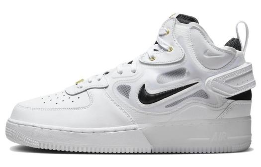 Кроссовки Nike Air Force 1 Mid React, белый/черный