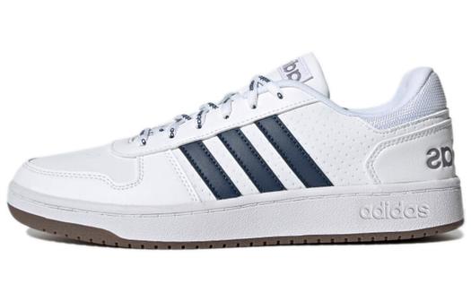 Кроссовки Adidas Neo Hoops 2.0 Vintage Basketball Unisex, белый/темно-синий
