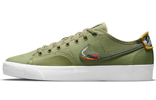 Кроссовки Nike Sb Blazer Court Daan Van Der Linden, зеленый