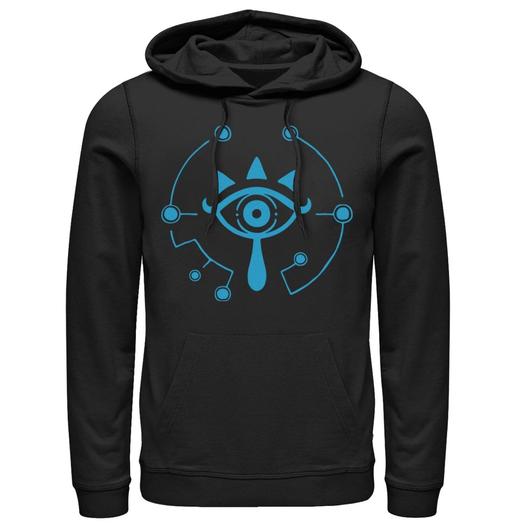 Мужской пуловер с капюшоном и логотипом Nintendo Zelda Breath of Wild Sheikah Licensed Character