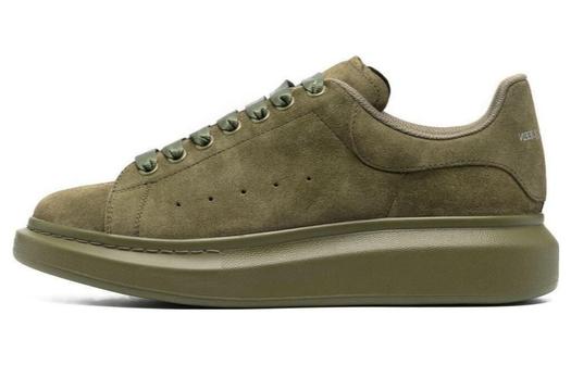 Кроссовки Alexander McQueen Oversized Military Green Suede