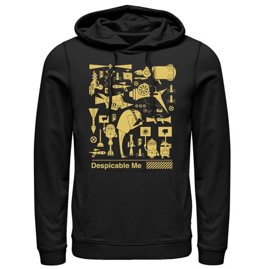 Мужской пуловер с капюшоном Despicable Me Gru Plans Licensed Character