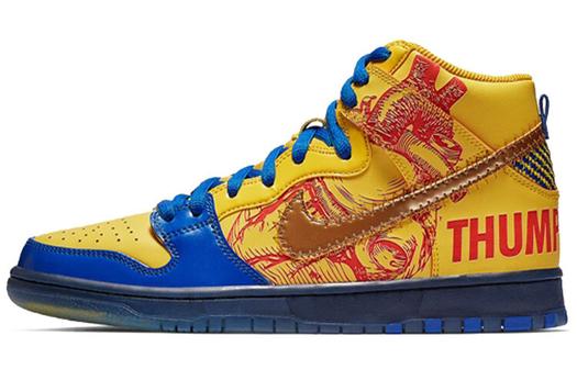 Кроссовки Nike SB Dunk High Finnigan Mooney, желтый/синий
